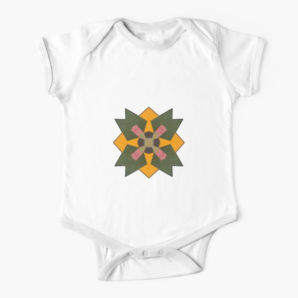 Mandala Star Cluster Short Sleeve Baby One-Piece