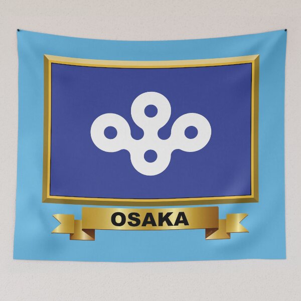 Item preview, OSAKA PREFECTURE Flag Gifts, Masks, Stickers & Products (18) designed and sold by mpodger.