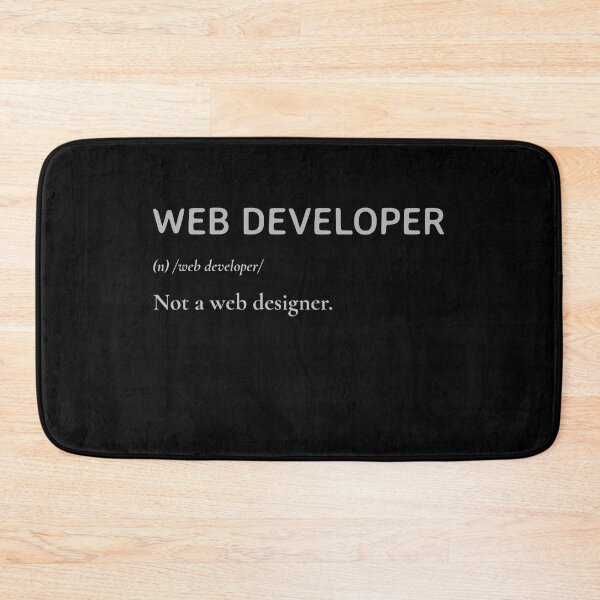 Item preview, Web developer. Not a web designer - Web Development Dictionary Meaning designed and sold by Shirtlify.