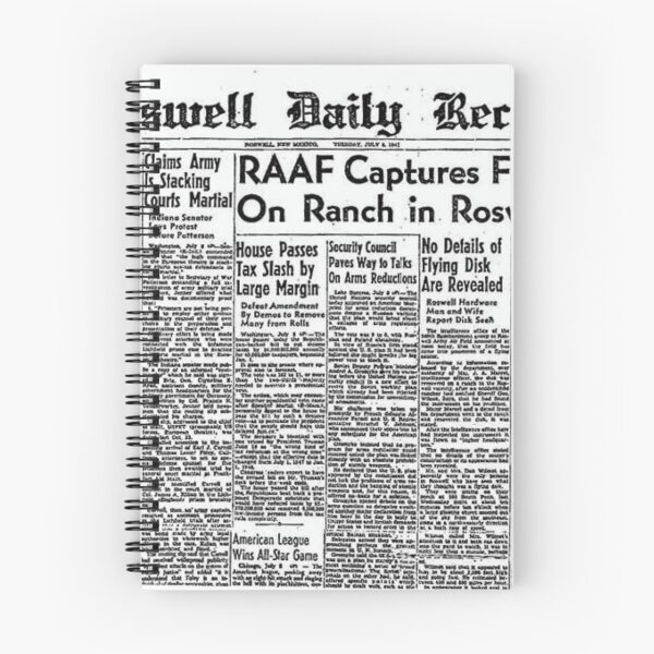 Item preview, Noticias de Roswell UFO Crash - 8 de julio de 1947 designed and sold by TeaMugPhrases.