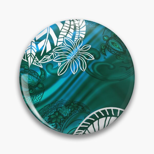 Item preview, Vintage Hawaiian Astract Turtle And Waves 109 designed and sold by sunnthreads.