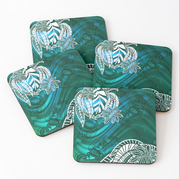 Item preview, Vintage Hawaiian Astract Turtle And Waves 109 designed and sold by sunnthreads.