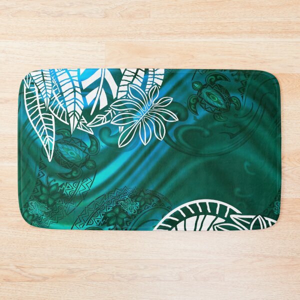 Item preview, Vintage Hawaiian Astract Turtle And Waves 109 designed and sold by sunnthreads.