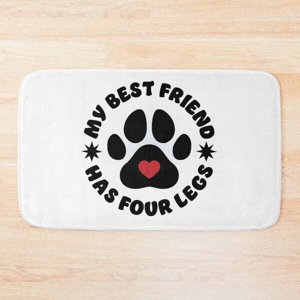 Item preview, My best friend has four legs pet love design designed and sold by Ideallity.