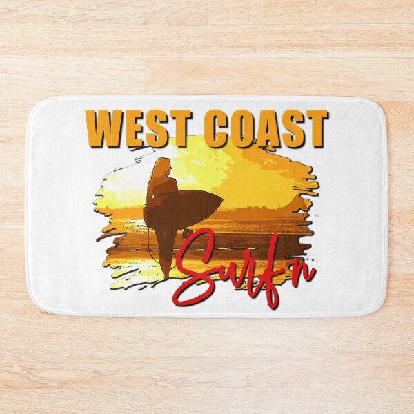 Item preview, West Coast Surfing Graphic designed and sold by NerdnGeekshop.