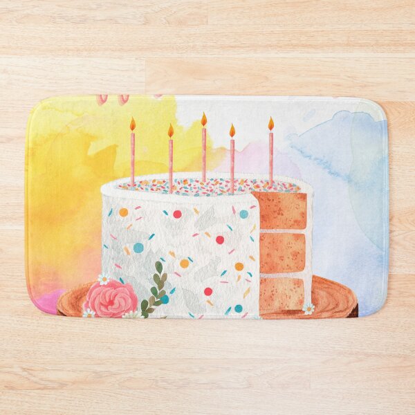 Item preview, Watercolor Birthday Cake! designed and sold by Lylabean22.