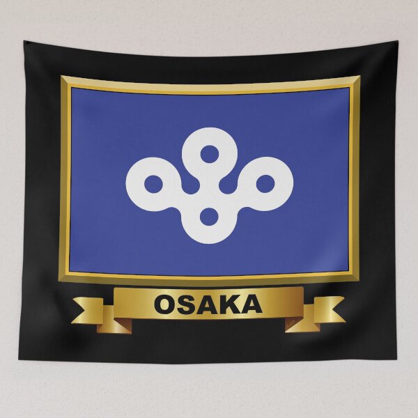 Item preview, OSAKA PREFECTURE Flag Gifts, Masks, Stickers & Products (19) designed and sold by mpodger.