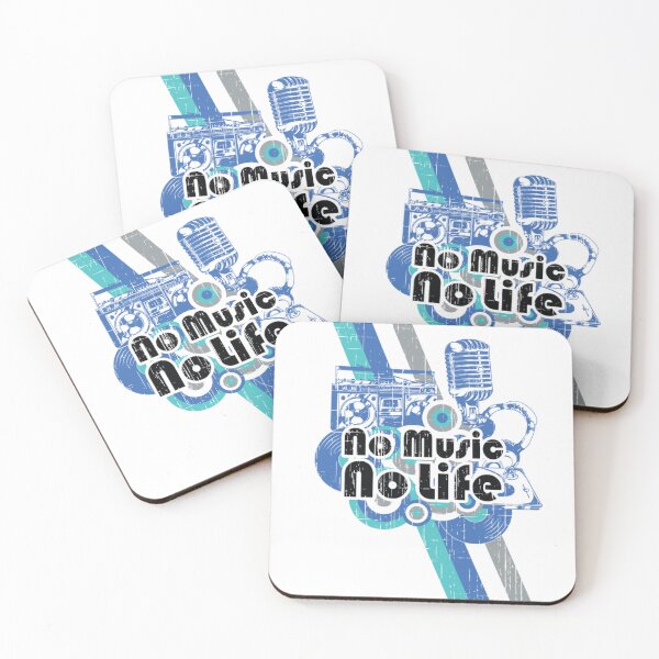 Item preview, No Music No Life T-shirt | Music Lover Essential T-shirt designed and sold by Caliber-COTTON.