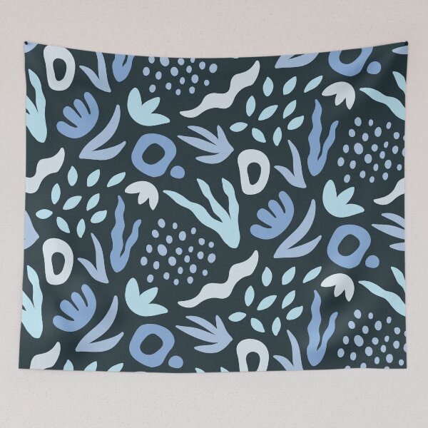 Item preview, Abstract Cutouts - Shades of Blue designed and sold by PeachyLitchi.