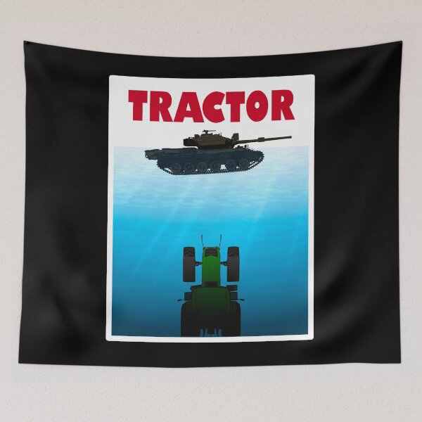 Item preview, tractor against tank designed and sold by T-paw.