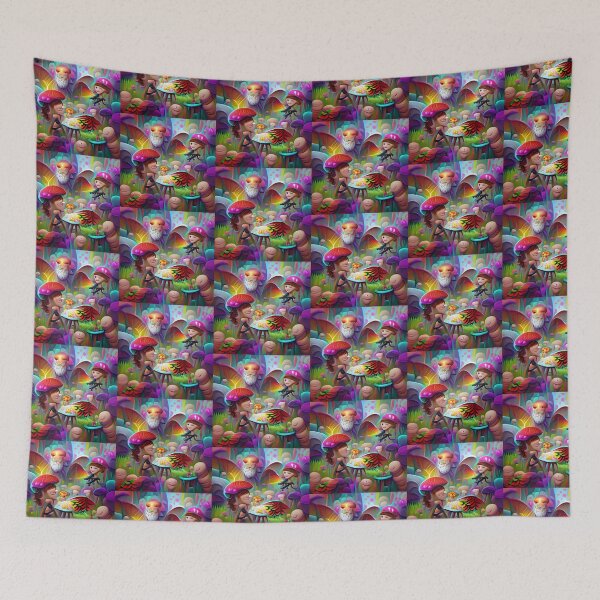 Item preview, Mushrooms and Fairies  -- Adventure Cartoony Bright Colorful  designed and sold by glitchman2.