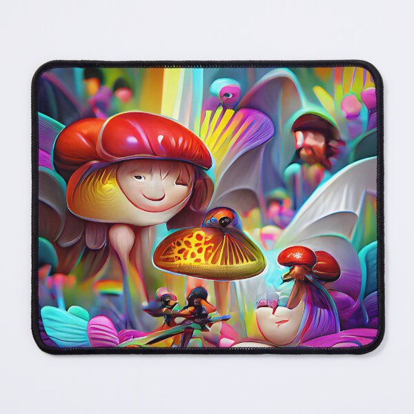 Item preview, Mushrooms and Fairies  -- Adventure Cartoony Bright Colorful  designed and sold by glitchman2.