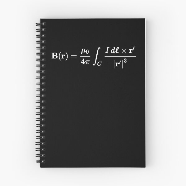 Item preview, biot savart equation, useful formula for calculating the magnetic field dark version designed and sold by NoetherSym.