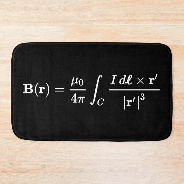 Item preview, biot savart equation, useful formula for calculating the magnetic field dark version designed and sold by NoetherSym.