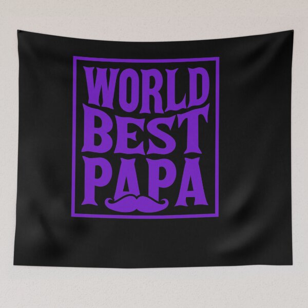 Item preview, World Best Papa Mustach Dad Daddy Father's Day designed and sold by tjred01.