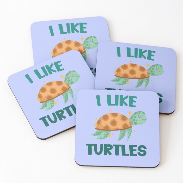 Item preview, I LIKE TURTLES sparkle turtle designed and sold by PSteinDesign.