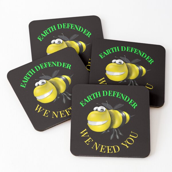 Item preview, Earth Defender Says We Need To Save & Protect All Bees. designed and sold by walkingrock.