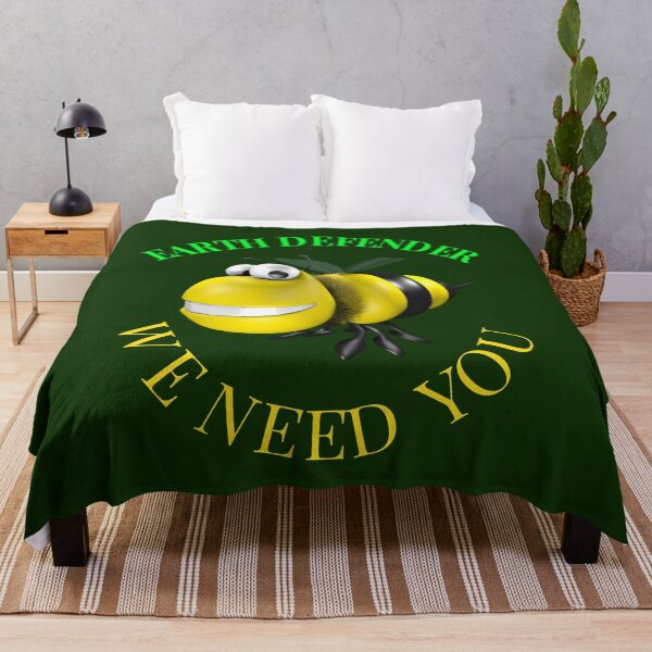 Item preview, Earth Defender Says We Need To Save & Protect All Bees.   designed and sold by walkingrock.