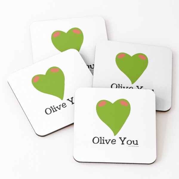 Item preview, Olive You Funny Food Cute Slogan Cartoon designed and sold by mytshirtfort.