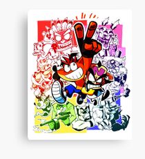 crash bandicoot Canvas Print