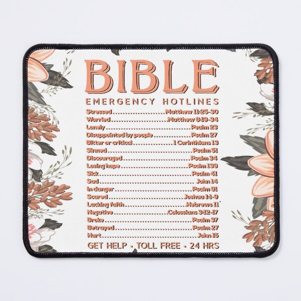 Item preview, Bible Emergency Numbers (hotline) designed and sold by josephfanous.