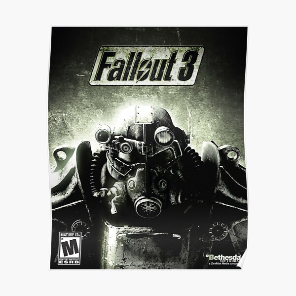 "Fallout 3 Game Cover" Poster by Fallout76ers | Redbubble