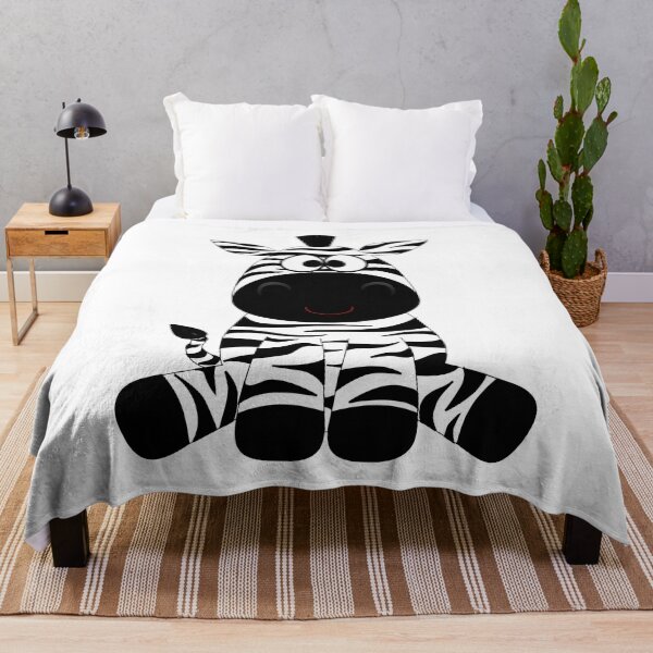 Item preview, Cute Animated Zebra Cartoon designed and sold by ArtCollectables.