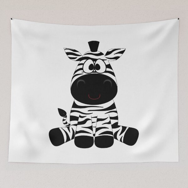 Item preview, Cute Animated Zebra Cartoon designed and sold by ArtCollectables.