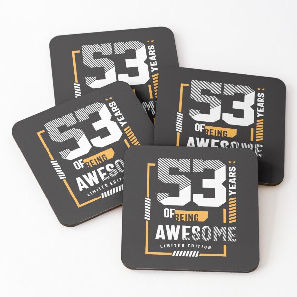 Item preview, 53 Years Of Being Awesome 53rd Birthday designed and sold by cidolopez.