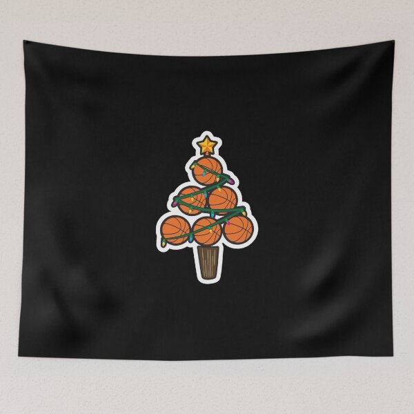 Item preview, Christmas Xmas Basketball Tree Holiday Gift Idea Sticker designed and sold by cohenashl6.