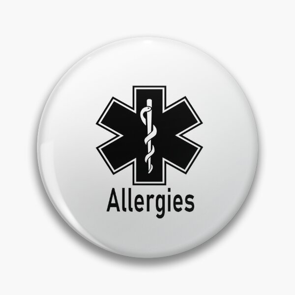 Item preview, Allergy Medical Alert designed and sold by Noon-Stickers.