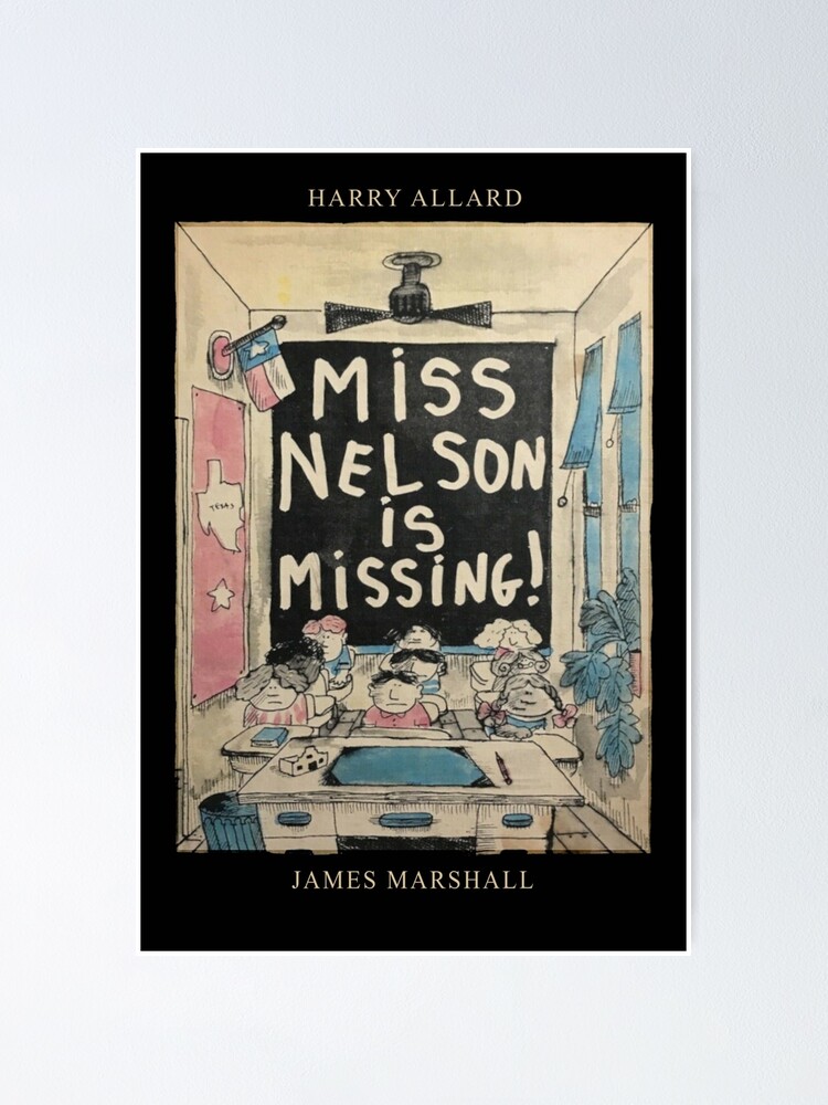 "Miss Nelson is Missing Vintage Picture Book Cover (1977)" Poster for