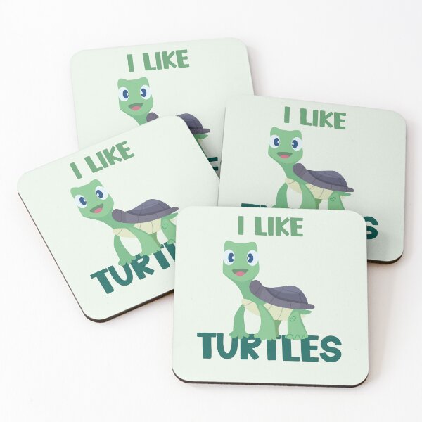 Item preview, I like turtles cute cartoon turtle designed and sold by PSteinDesign.