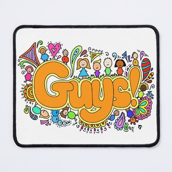 Item preview, Guys doodle (Colourful) designed and sold by YippeeYay Doodles.