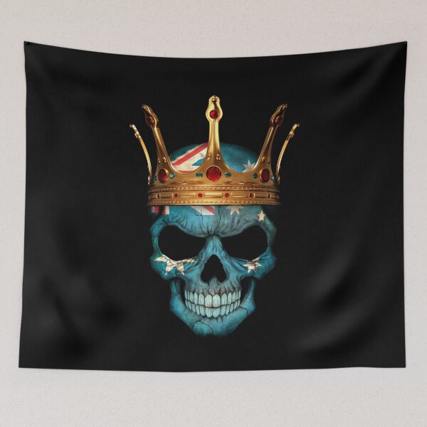 Item preview, Australian Flag Skull with Crown designed and sold by JeffBartels.
