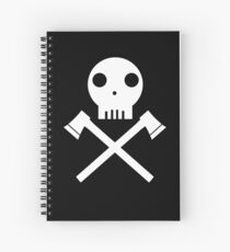 Axe Skull Spiral Notebook