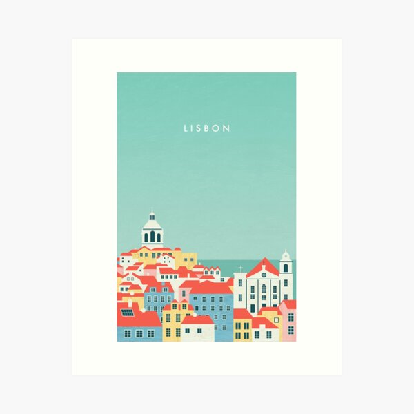 Aperçu de l'œuvre Illustration de Lisbonne créée et vendue par Anna Katinka Reinke.