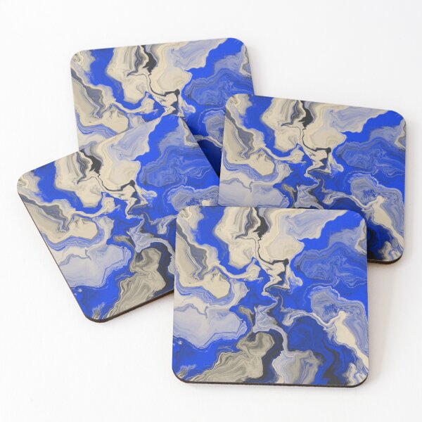 Item preview, Fluid Blue Vivid Abstract  designed and sold by Quoppidou.