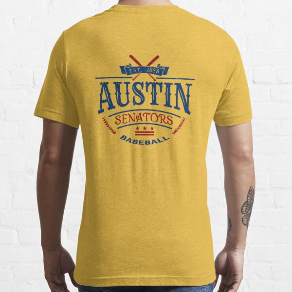 Printify Austin, Tx. Senators (1888) Baseball Tee White / 2XL