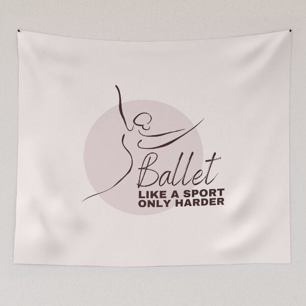 Item preview, Ballet Like a Sport only Harder Ballerina Dancer Girls and Woman Gift  designed and sold by SweetbeStore.