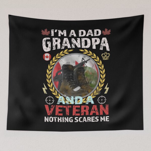 Item preview, I'm A Dad Grandpa And A Veteran Nothing Scares Me  designed and sold by david parry.