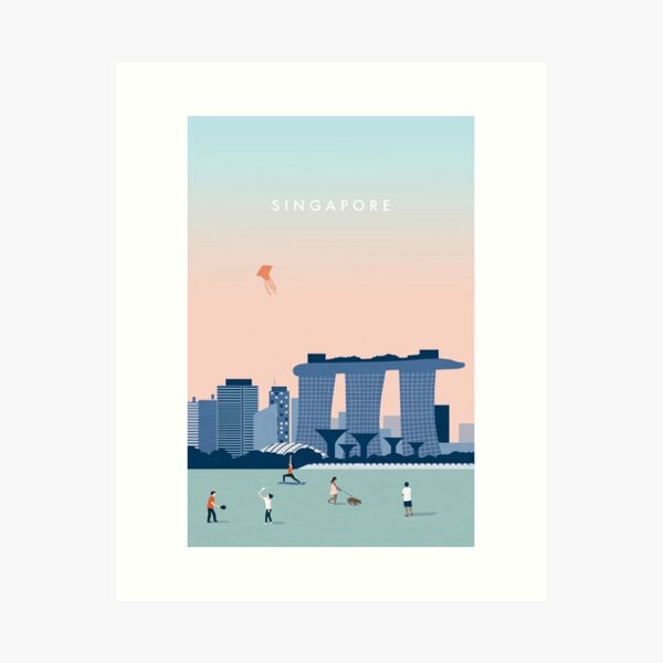 Item preview, Singapore illustration designed and sold by katinkareinke.