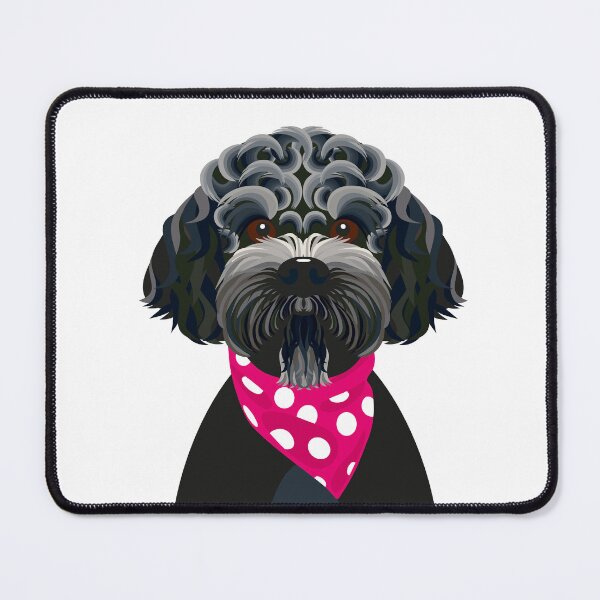 Item preview, Cockapoo Black Dog Breed Illustration. designed and sold by DDoodleDesigns.