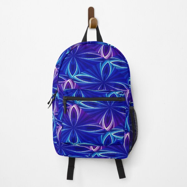 Item preview, Neon Blue Floral Pattern designed and sold by Lynn Marie Sharp.