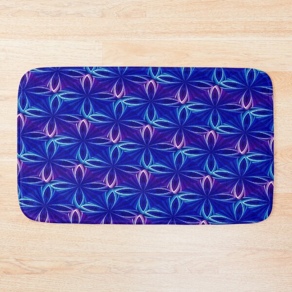 Item preview, Neon Blue Floral Pattern  designed and sold by Lynn  Marie Sharp.