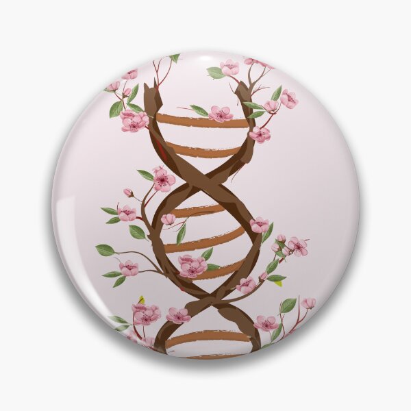 Item preview, Floral Watercolor DNA flowers trees dna structure Sakura japanese flowers designed and sold by ELmezz.