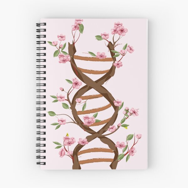 Artikelvorschau, Blumen Aquarell DNA Blumen Bäume DNA Struktur Sakura japanische Blumen entworfen und verkauft von ELmezz.