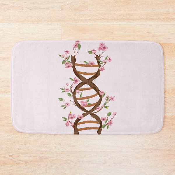Item preview, Floral Watercolor DNA flowers trees dna structure Sakura japanese flowers designed and sold by ELmezz.