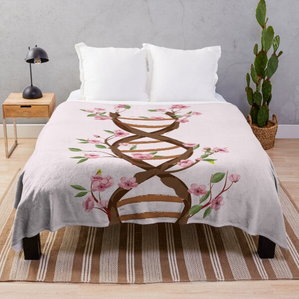 Item preview, Floral Watercolor DNA flowers trees dna structure Sakura japanese flowers designed and sold by ELmezz.