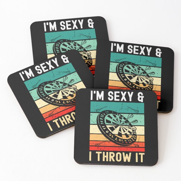 Item preview, Dart Lover Sexy And I Throw It Funny Darts designed and sold by DadJokeDescript.